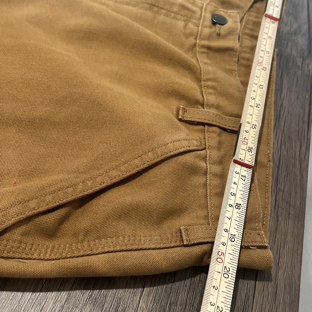 Carhartt Loose Fit Carpenter Pants Mens 42x30 Tan Utility Work Jeans Rugged - Picture 9 of 12